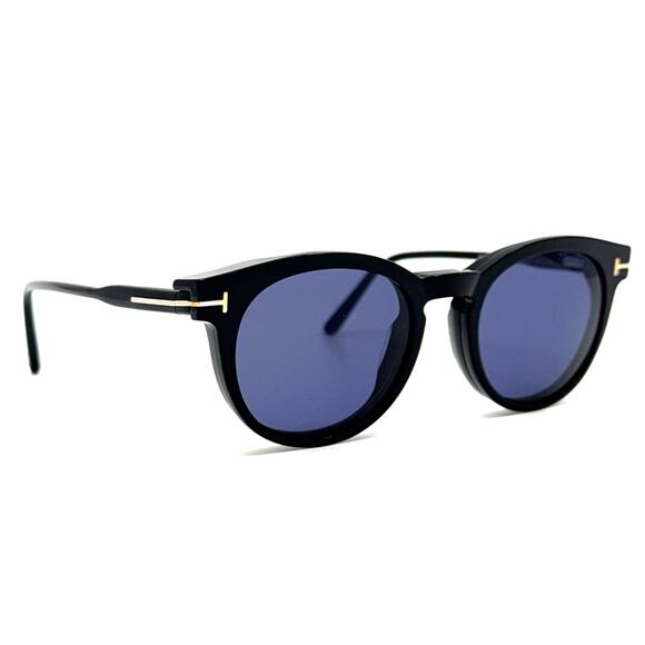 New, TOM FORD Clip-On Sunglasses/Eyeglasses TF5823-H-B 001 Authentic - Picture 2 of 15